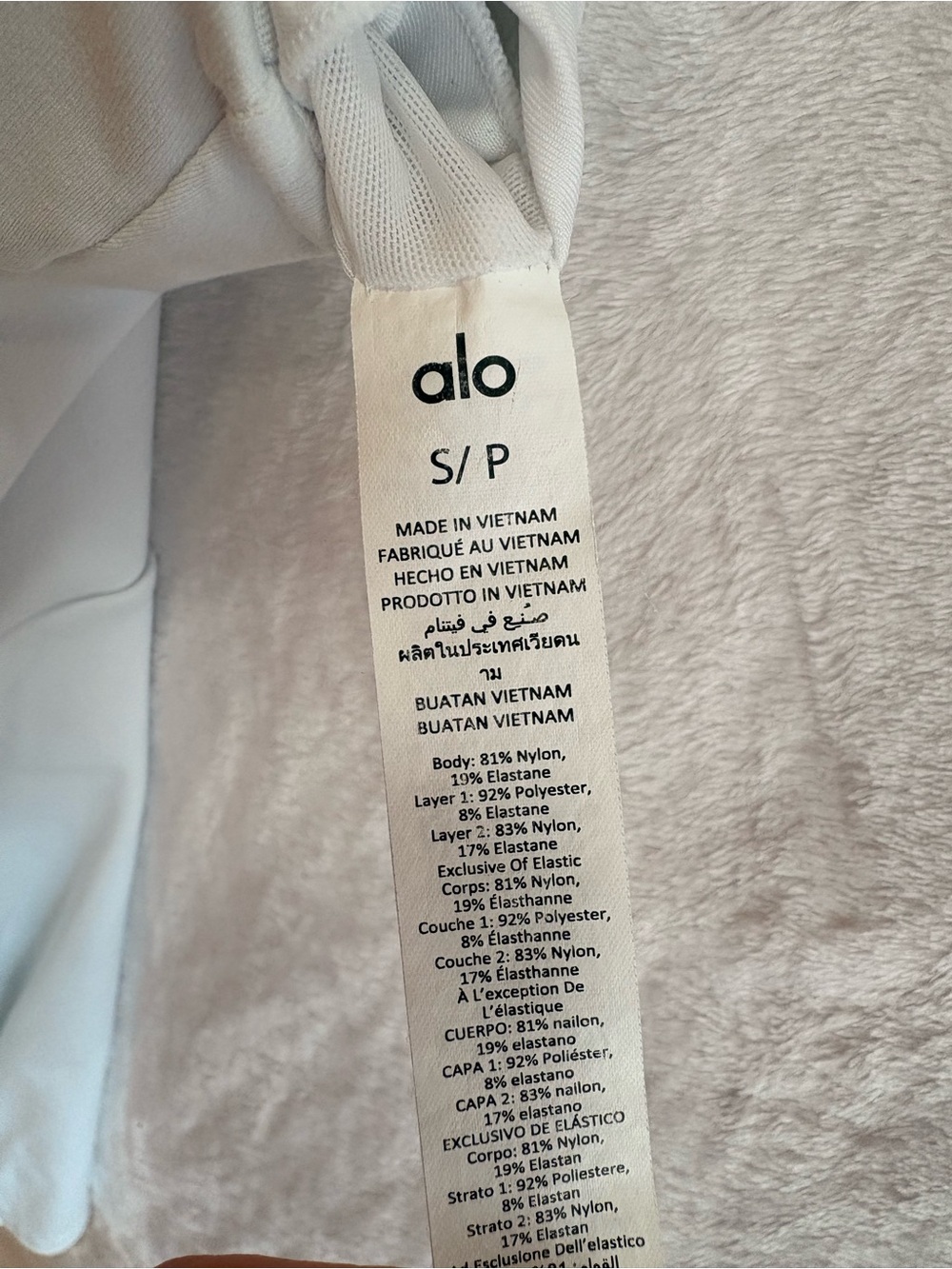 Alo Yoga White Tennis Dress Romper Built In Shorts Shelf Bra Women's Small - Picture 5 of 14